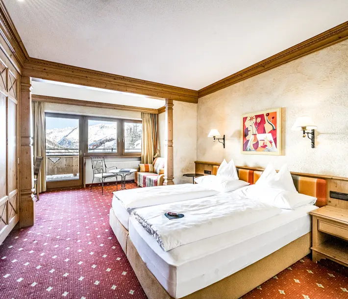 traditionelles Hotelzimmer Obergurgl